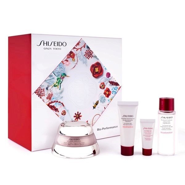 Shiseido Bio-Performance Set: Bio-Performance Advanced Super Revitalizing Cream 50 Ml + Ultimune Power Infusing Concentrate 5 Ml + Clarifying Cleansing Foam 15 Ml + Treatment Softener 30 Ml 3598380035721