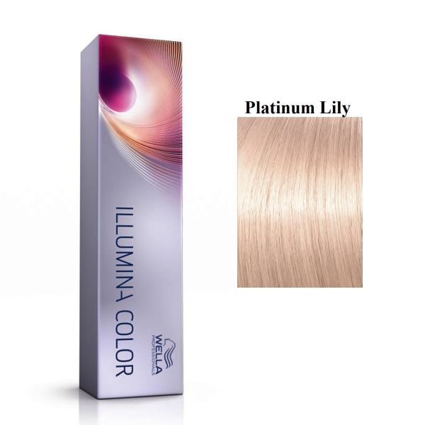 Vopsea permanenta Wella Professionals Illumina Color Platinum Lily, Blond Platina Roz, 60ml 3614226773364