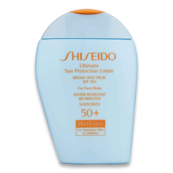 Shiseido Expert Sun Wet Force, Lapte pentru corp, Piele sensibila & Copii SPF 50+, 100ml 768614119555