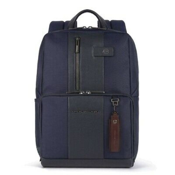 Piquadro Ca3214Br2/Blu - Computer Backpack In Recycled Fabric With Ipad? 42021299 - Briefcase, Suitcase, Document Holder In Nylon And Leather 8024671573061