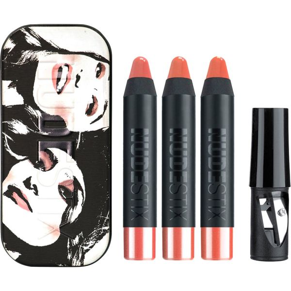 Nudestix Set : Mini Founders Kit Gel Color Lip & Cheek Balm - Tay Tay, Ally, J Mama 3 X 2.5 Ml 839174000642